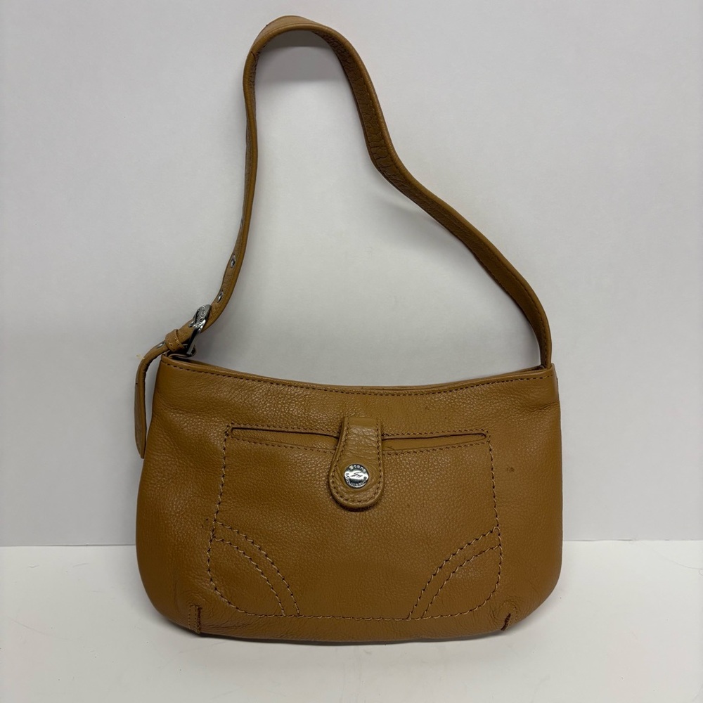 Stone Mountain Elegant Tan Leather Shoulder Bag